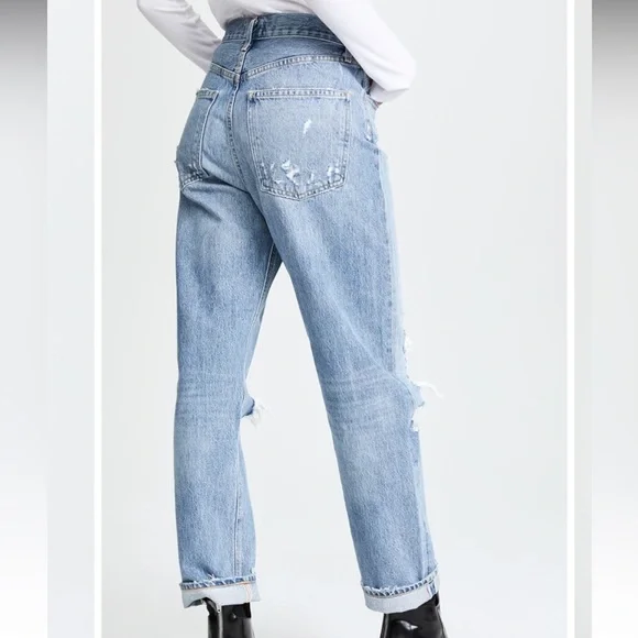 Agolde 90s Mid Rise Straight Fit Jeans - Picture 3 of 8